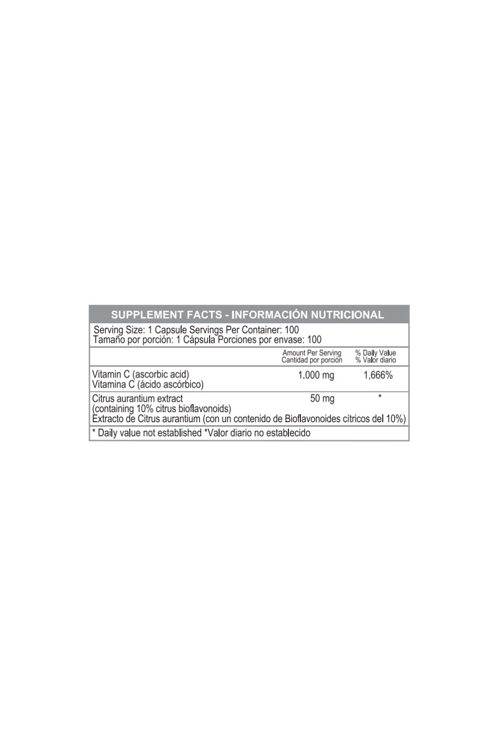 VITAMIN C 1000MG W/CIT BIOF 100C