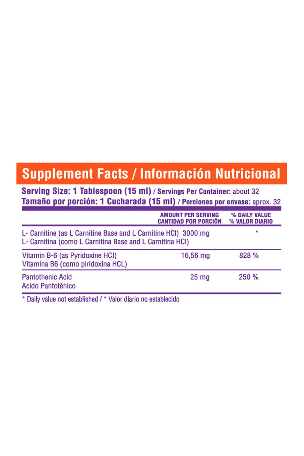 L-CARNITINA 3.000 MG 473 ML