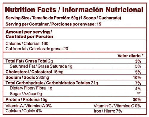 PROTEIN PANCAKE TRADICIONAL 15 SERVICIOS