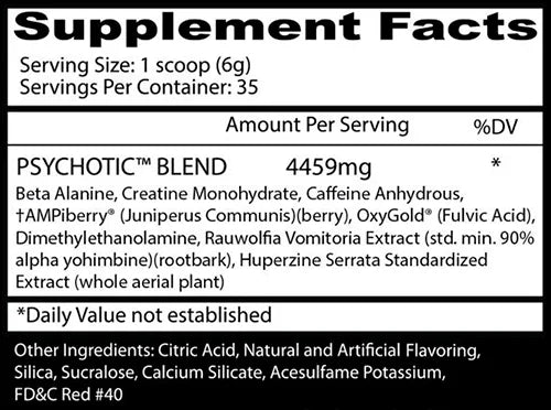 PSYCHOTIC RED 35 SERVICIOS