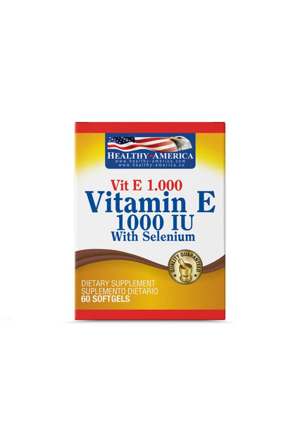 VITAMIN E 1000 IU W SELEN 60S