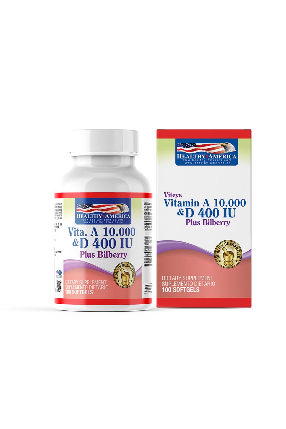 VITAMINA A 10000IU & D 400IU 100 S