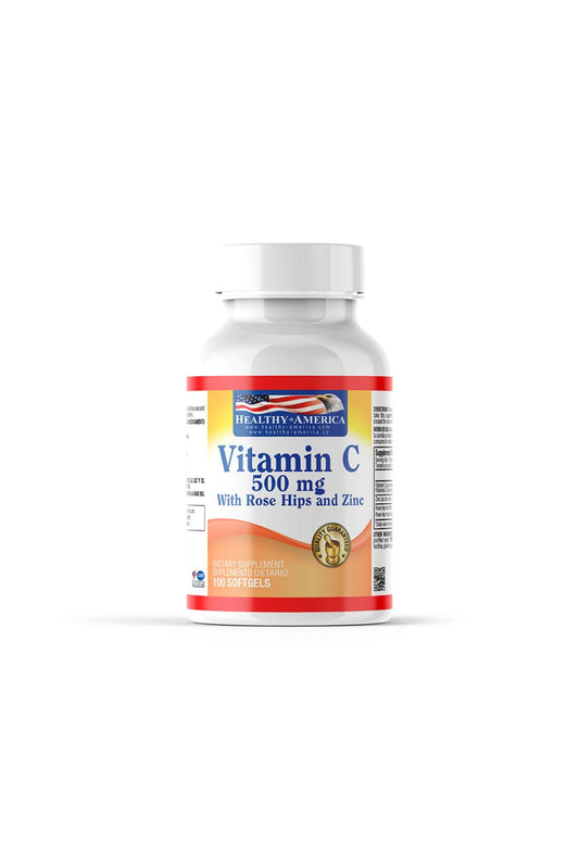 VITAMIN C 500 MG W ROSE 100S