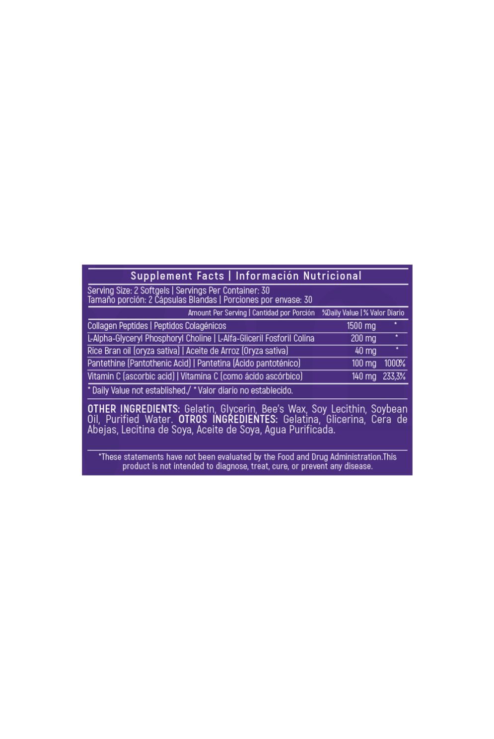 PÉPTIDOS DE COLÁGENO PLUS VITAMINA C & PHYTOCE  60 CÁPSULAS BLANDAS