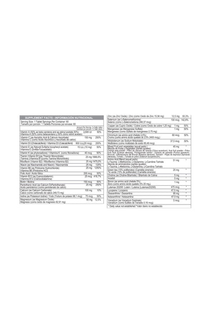 MAX FOR MEN 60 TABLETS