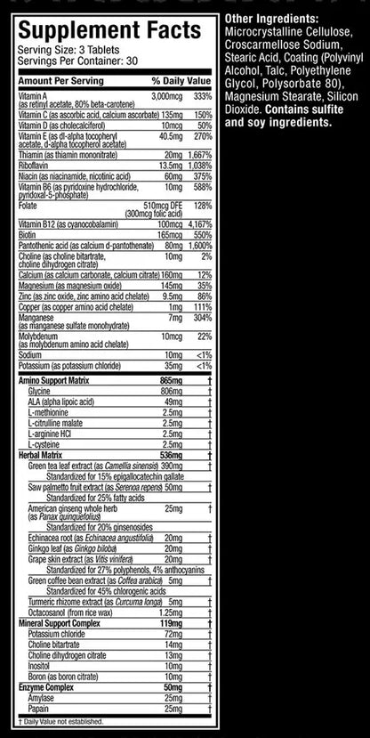 PLATINUM MULTIVITAMÍNICO 30 SERVICIOS