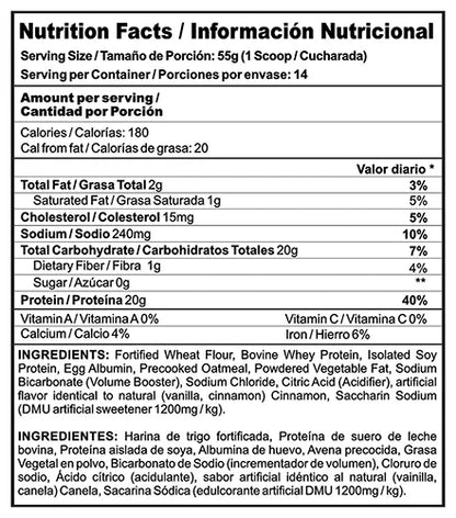 PROTEIN PANCAKE 14 SERVICIOS